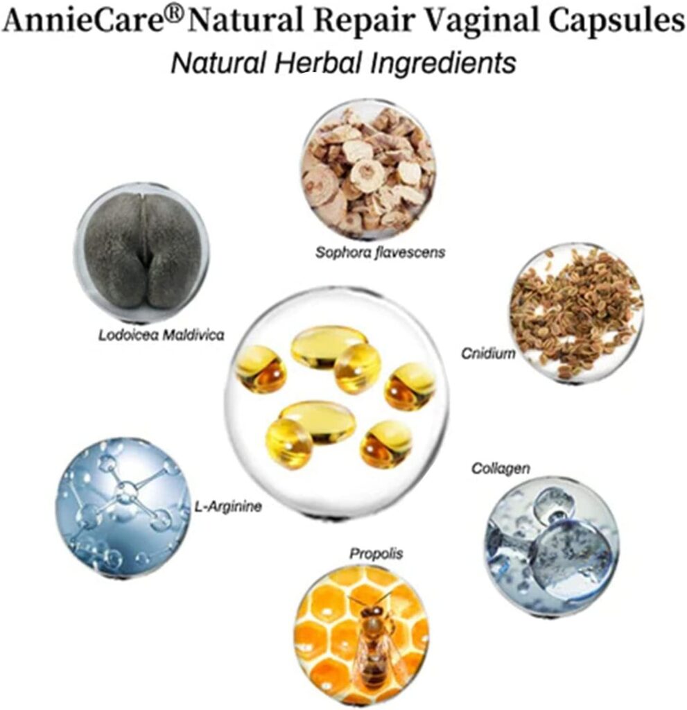 AnnieCare Instant Anti-Itch Detox SLI-mming Products, Annie Care Capsulas, Firming Repair Pink and Tender Natural Capsules, Stay Clear Fresh（2 Bags of Each 7pcs）