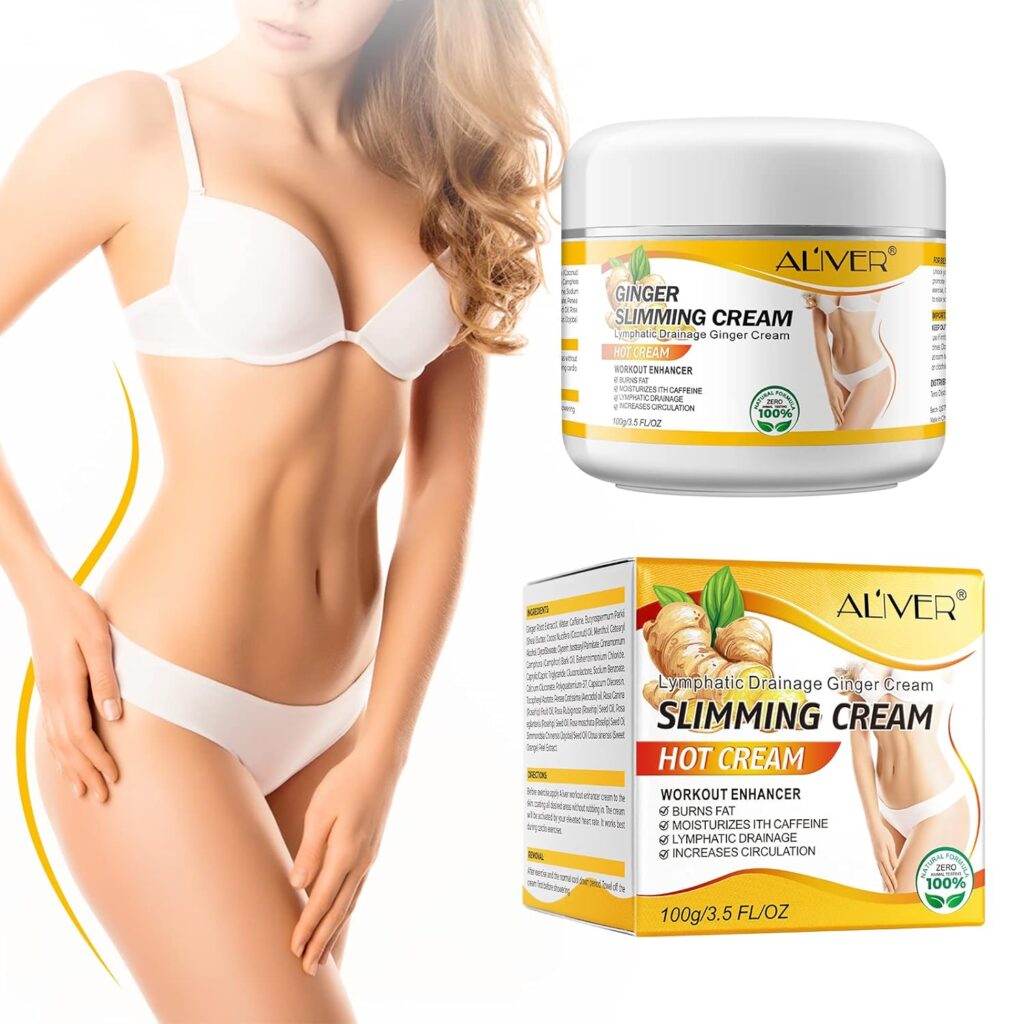 Anti Cellulite Slimming Cream Gel, Hot Cream, Ginger Fat Burning Weight Loss Full Body Fat Burning Cream for Belly, Perfect for Cellulite, Soothing, Relaxing, Tightening Slimming
