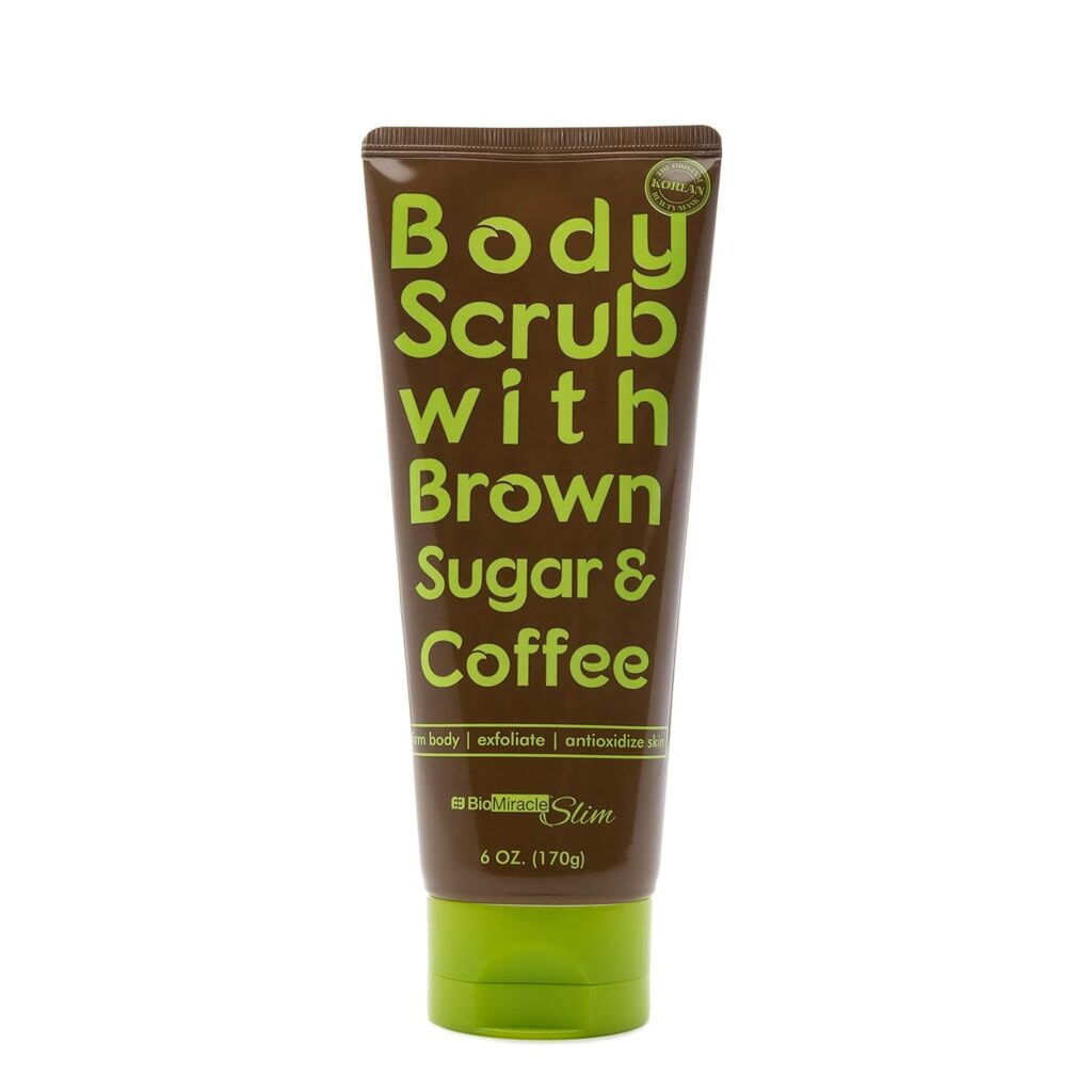 Biomiracle Body Slim Coffee and Brown Sugar Body Scrub, Stimulate Skin Reduce Cellulite, Exfoliating Body Scrub, Coffee Scrub For Cellulite