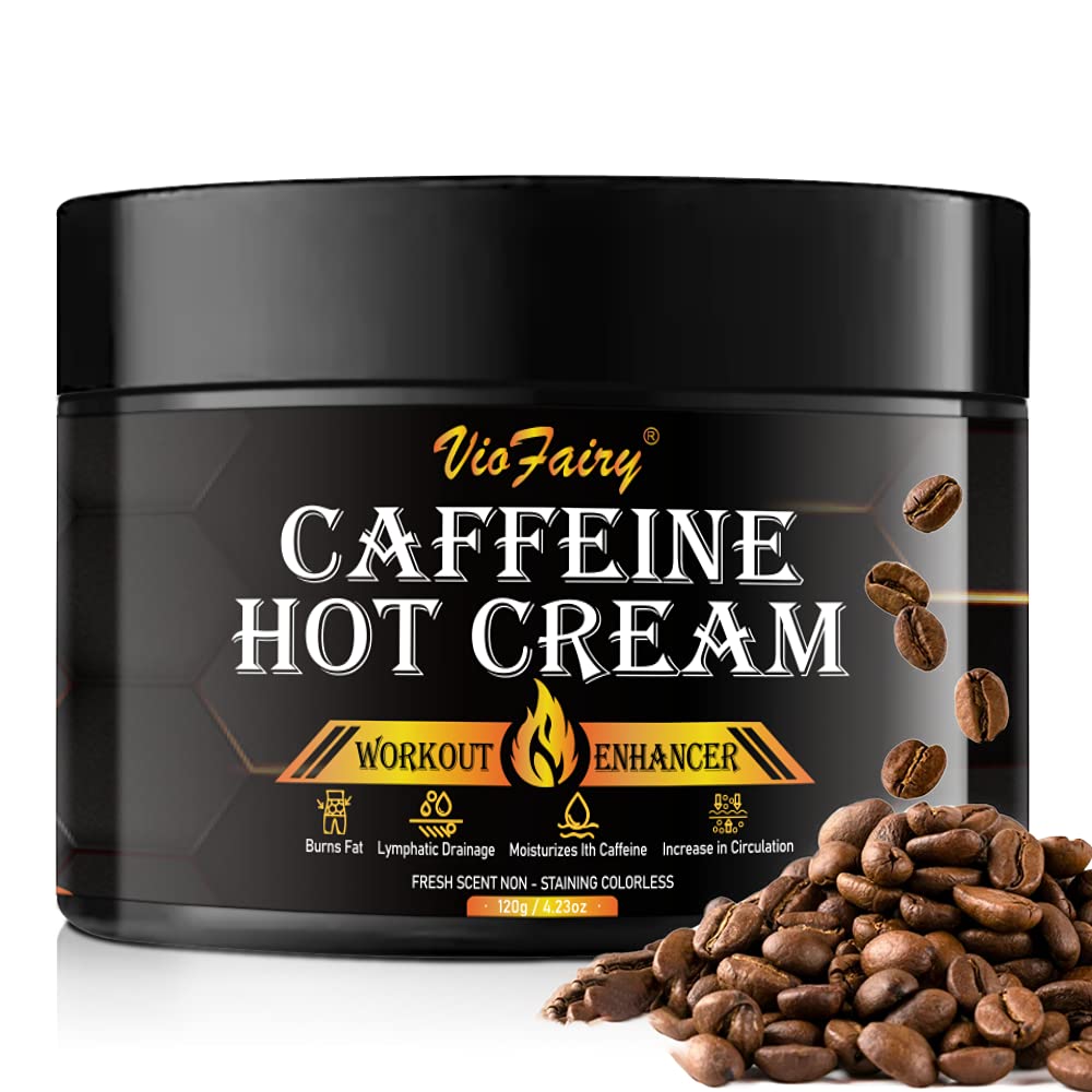 Caffeine Anti Cellulite Hot Cream, Body Sculpting Cellulite Workout Cream for Women Men , Anti-Cellulite Remover Creams, Natural Sweat Workout Enhancer, Thighs Belly Butt Firming Legs Slimming Cream