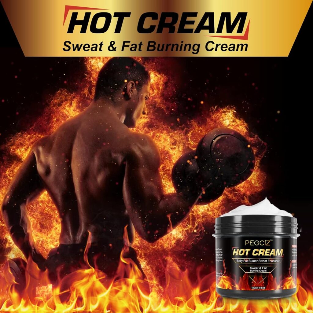 Hot Sweat Cream, Fat Burning Cream for Belly, Natural Sweat Enhancer Cream for Men and Women, Body Sculpting Cellulite Workout Cream, Weight Loss Cellulite Treatment for Thighs, Legs, Arms, Buttocks