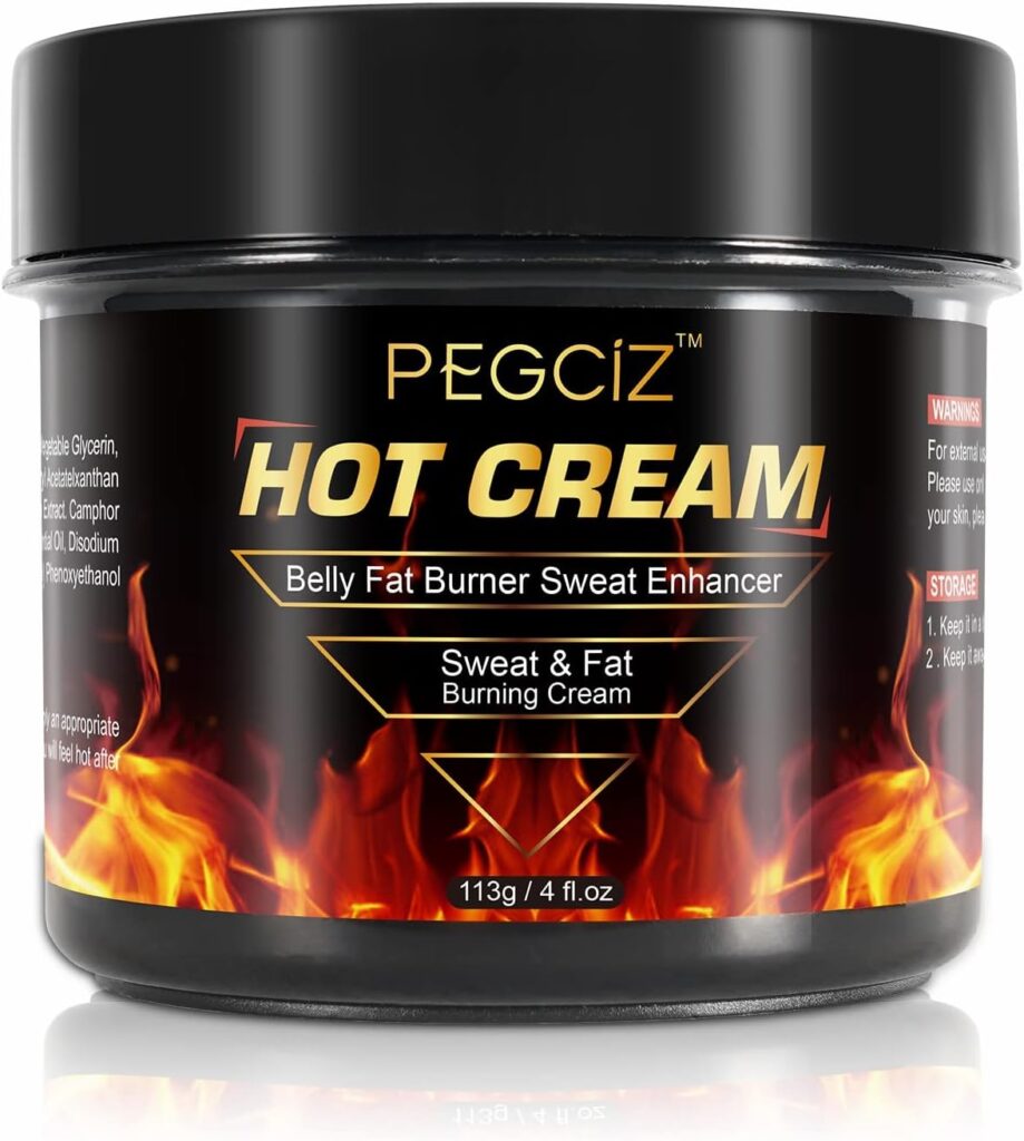 Hot Sweat Cream, Fat Burning Cream for Belly, Natural Sweat Enhancer Cream for Men and Women, Body Sculpting Cellulite Workout Cream, Weight Loss Cellulite Treatment for Thighs, Legs, Arms, Buttocks