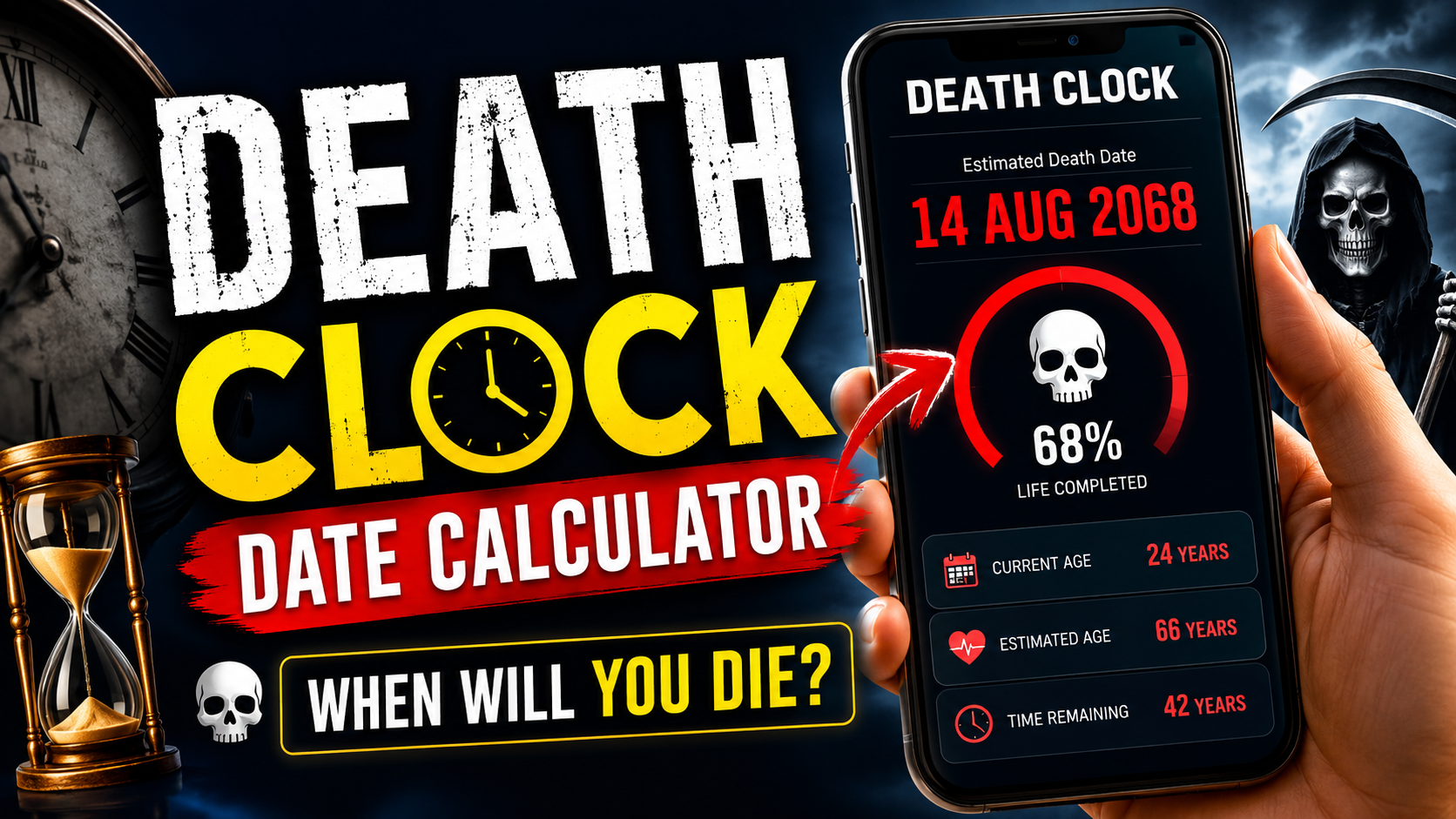 Death Clock Date Calculator (2026)