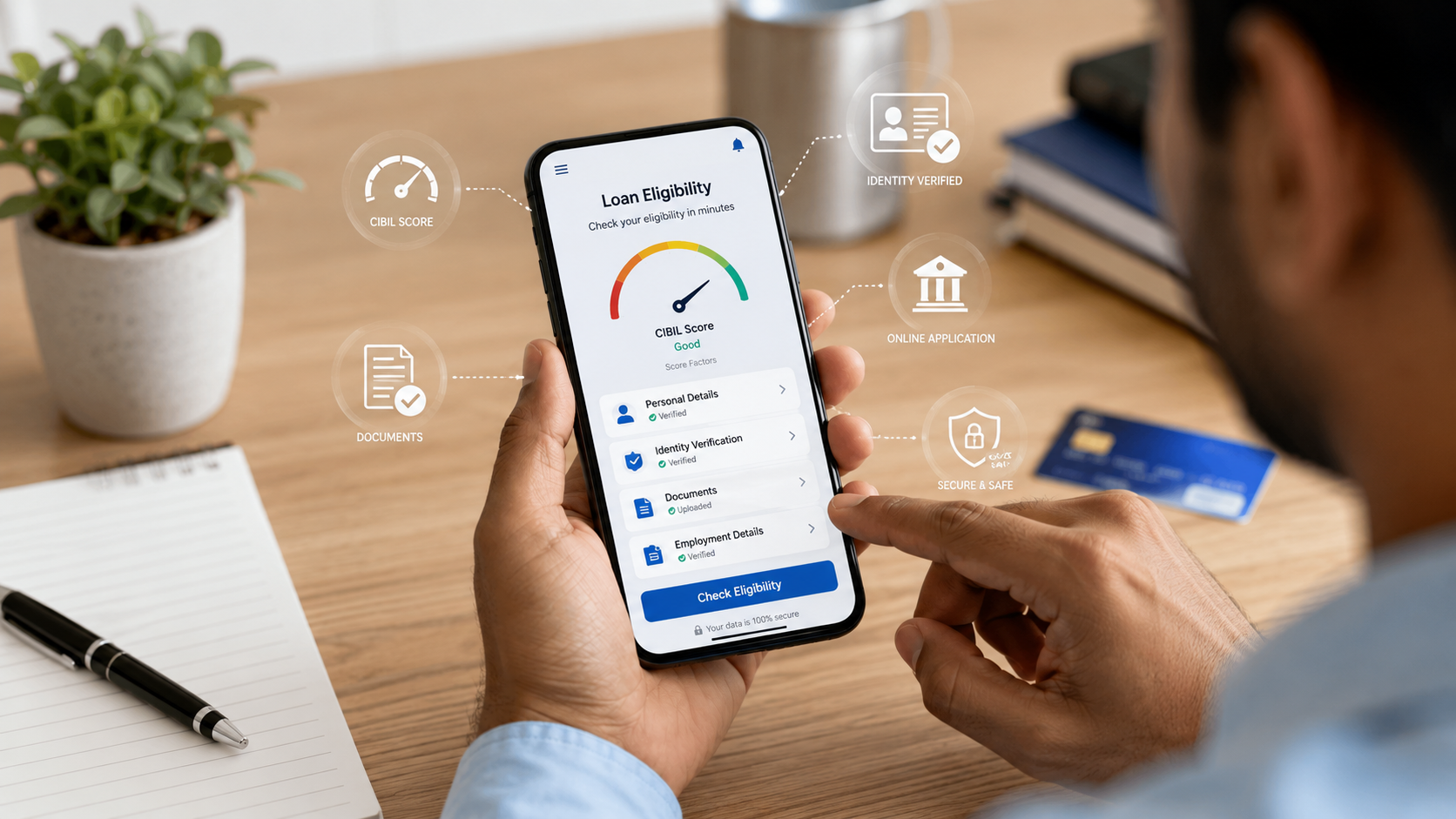 How to check loan eligibility online using a mobile phone