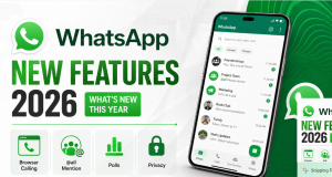 WhatsApp New Features 2026: 7 Amazing Updates Every User Should Know WhatsApp new features 2026 showing browser calling, @all mentions, improved polls, and enhanced group chat updates.