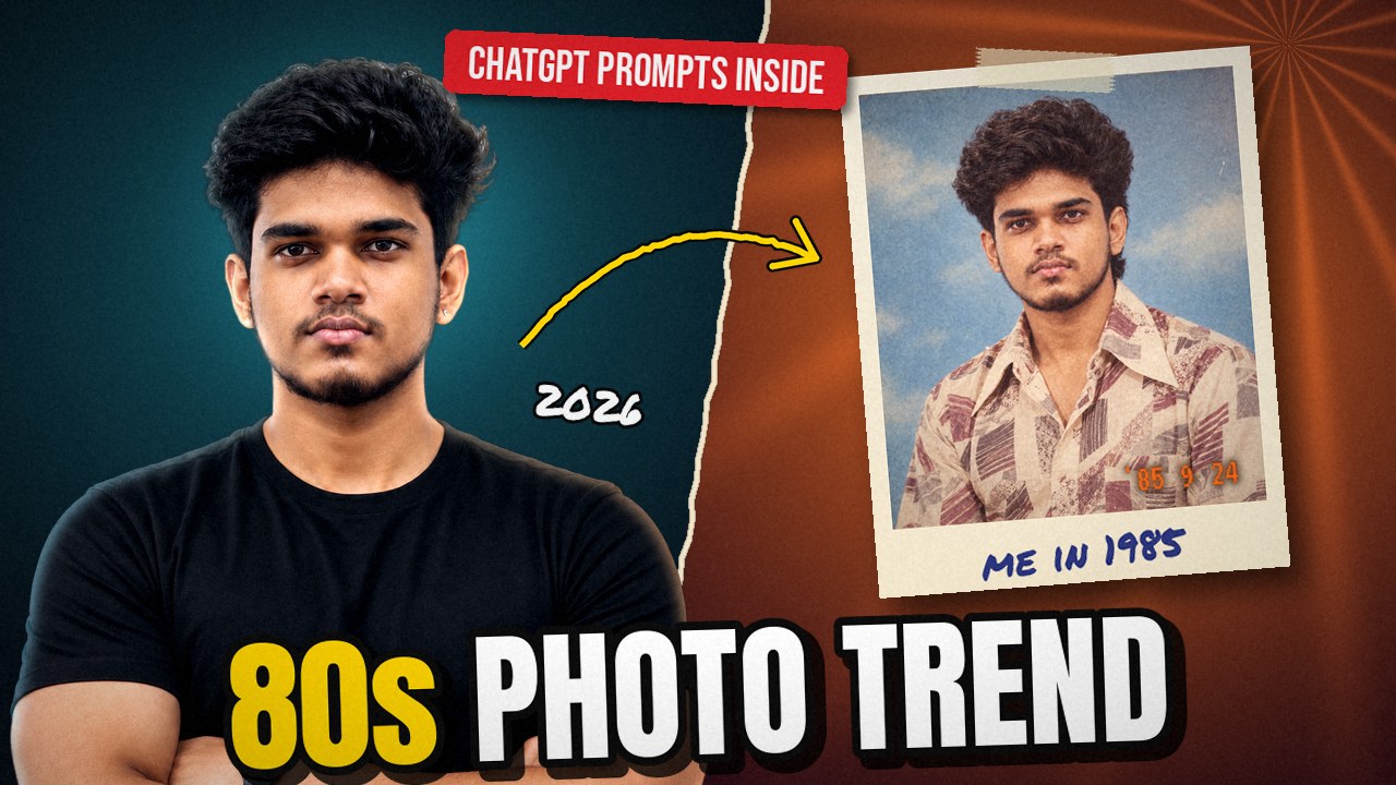 80s photo trend before and after ChatGPT edit