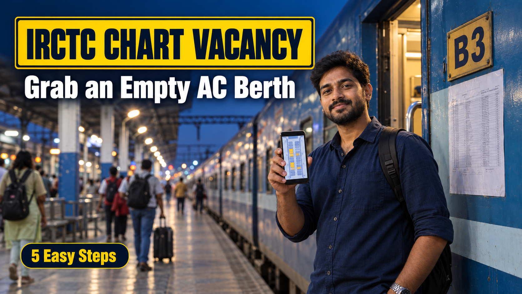 IRCTC Chart Vacancy: How to Check and Book Empty Train Seats After Charting